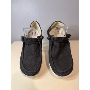 Conkys Kayak Black Denim Slip On Loafer Shoes Women Size 10